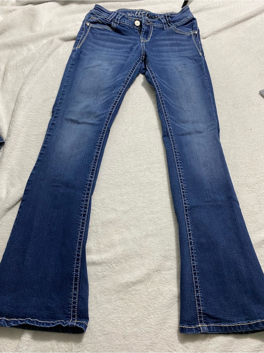 Wallflower Dark Blue Flare Jeans